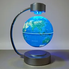 Левитирующий глобус планета Земля 15см, парящий шар Левитрон с led-подсветкой на подарок