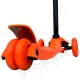 Самокат трехколесный Scooter Maxi с ножным тормозом и сдвоенными задними колесами с подсветкой (оранжевый)