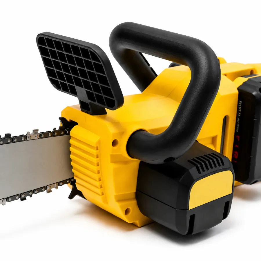 Аккумуляторная цепная пила 16 дюймов 40 см с 2 аккумуляторами 5.0 Ач и 2 зарядными устройствами для сада