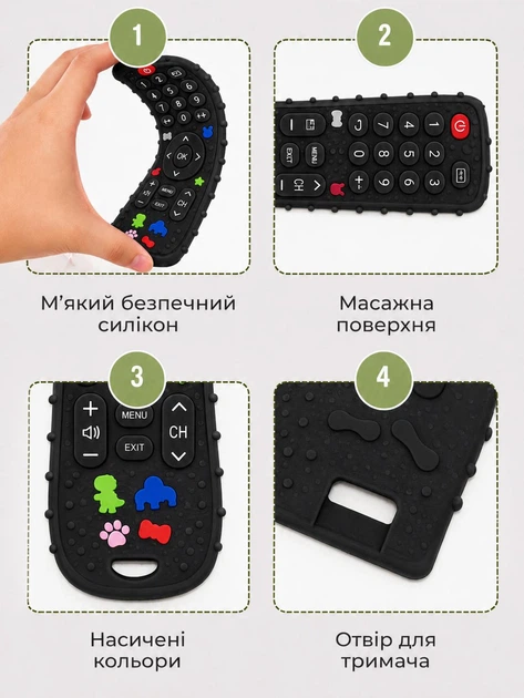 Силиконовый прорезыватель для зубов Пульт Beidile